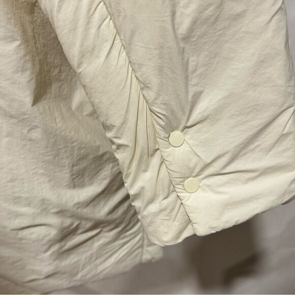MANGO Cream Off White Puffer Padded Button Down Puff Coat - Picture 12 of 13